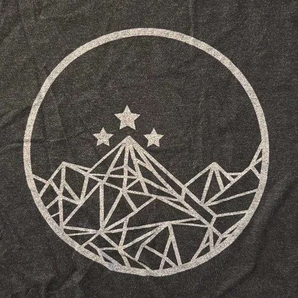 Next Level Apparel Gray ACOTAR Night Court Racerback Tank Top Medium - Picture 3 of 6